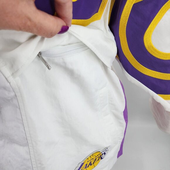 Nike Ambush LA Lakers Womens Small Oversized Hooded Jacket Purple Gold - Picture 8 of 14